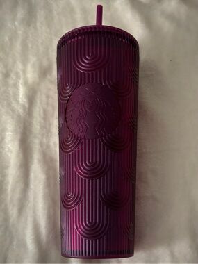 Starbucks Spring 2024 Pearl Purple Mermaid Scale Venti 24oz Tumbler Cup